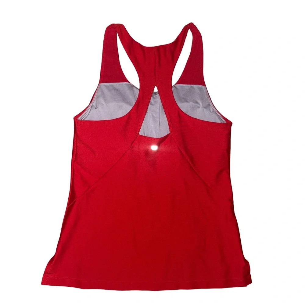 Zella Red Racerback Sports Tank with Built-In Bra - Picture 2 of 4